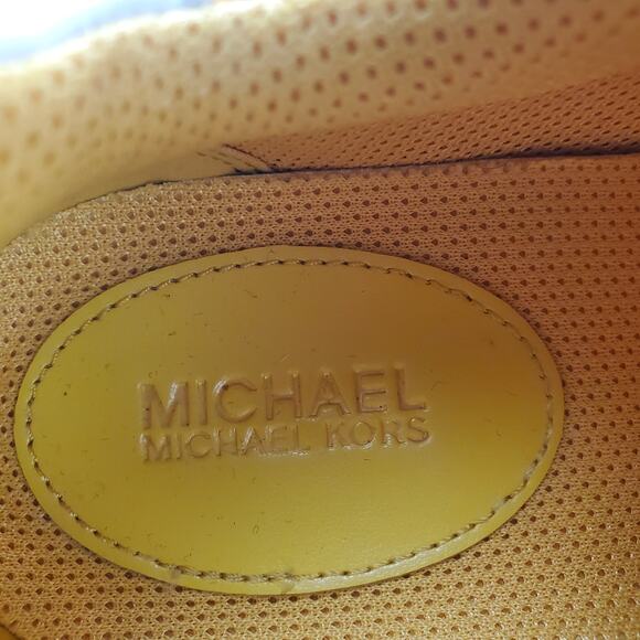 MICHAEL KORS | Wilma | Yellow/White | Color Block Trainer Sneakers | Size 8.5 - Picture 8 of 8